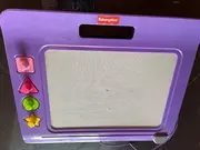 Vorschaubild 4 von Zeichenplatte Maltafel Lila Kinder Magnettafel mit Stempel