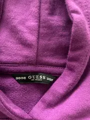 Vorschaubild 4 von Mädchen Kapuzenpullover Gr. 140 Lila Logo Glitzer Casual