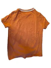 Vorschaubild 3 von Mädchen T-Shirt Gr. 152 Orange Glitzerband Kragen Knoten