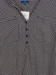 Vorschaubild 2 von Bluse Damen Langarm Gepunktet Blau Gr. 40 Baumwolle Viskose