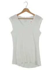 Vorschaubild 1 von Damen T-Shirt Gr. XS (32) Weiß Casual Minimalistisch