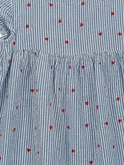 Vorschaubild 2 von Mädchen Sommerkleid gestreift Herzen Gr. 110 charmant