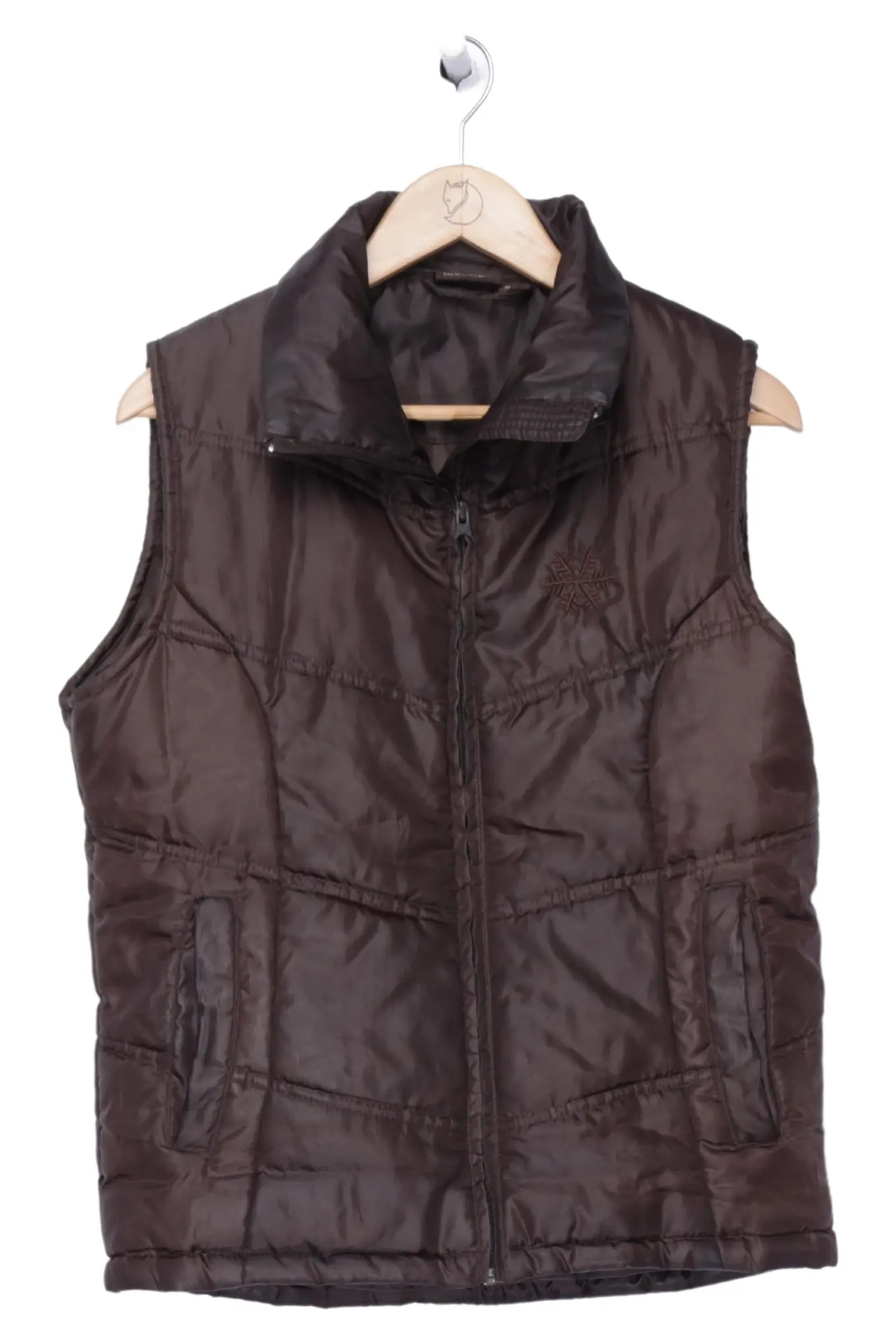 IDENTIC Damen Leichte Weste Steppweste Gr. 38/M Braun Casual Outdoor