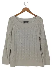 Vorschaubild 1 von Pullover Damen XL Beige Casual Strickmuster