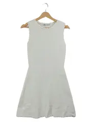 Vorschaubild 1 von Kleid Damen Weiß Ärmellos Gr. S Freizeitkleid Minikleid