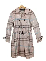 Vorschaubild 1 von Damen Trenchcoat kariert Rosa Gr. 36/S Modisch