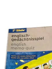 Vorschaubild 4 von Memory Spiel Englisch Lernen 64 Karten Glitzereffekt Kinder ab 4 Jahre