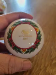 Vorschaubild 5 von Weihnachtsbaumkugel 1997 Porzellan Bären Motiv Weihnachten 7cm