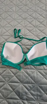 Vorschaubild 3 von Bikini-Oberteil Damen Gr. 36/S Türkis Sportlich