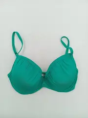 Vorschaubild 2 von Bikini-Oberteil Damen Gr. 36/S Türkis Sportlich