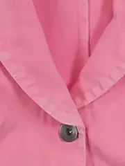 Vorschaubild 4 von Blazer Damen Pink Baumwolle Gr. 34/XS Casual Freizeit Reißverschluss