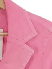 Vorschaubild 3 von Blazer Damen Pink Baumwolle Gr. 34/XS Casual Freizeit Reißverschluss