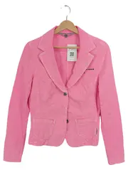 Vorschaubild 1 von Blazer Damen Pink Baumwolle Gr. 34/XS Casual Freizeit Reißverschluss