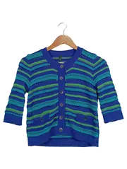 Vorschaubild 1 von BENETTON Damen Strickjacke S Mehrfarbig Casual Lochmuster Polyacryl