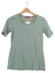 Vorschaubild 1 von Damen T-Shirt Grün Gr. 38 Basic Kurzarm