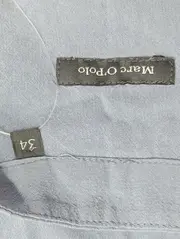 Vorschaubild 3 von MARC O POLO Damen Bluse Gr. 34/XS Blau Viskose Klassisch Elegant