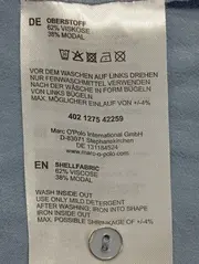 Vorschaubild 4 von MARC O POLO Damen Bluse Gr. 34/XS Blau Viskose Klassisch Elegant