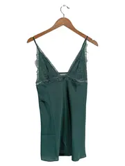 Vorschaubild 1 von Damen Nachthemd Gr. M Grün mit Spitze