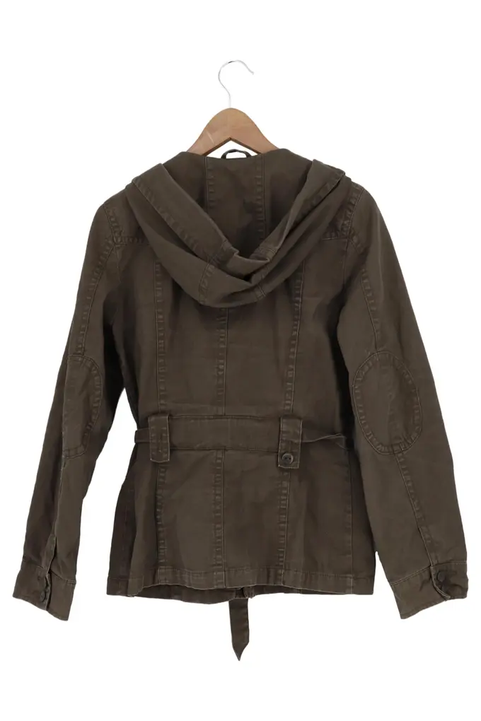 EDC BY ESPRIT Damen Leichte Jacke Kapuze Gürtel 36/S Casual