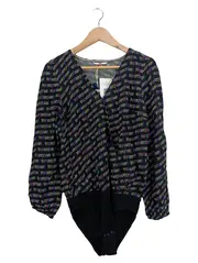 Vorschaubild 1 von Damen Body Langarm Logo-Print Gr. 36/S Mehrfarbig Casual