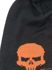 Vorschaubild 2 von Mütze Schädel Unisex Grau Polyacryl Streetwear Beanie