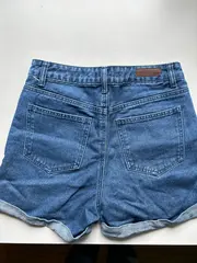 Vorschaubild 2 von Damen Jeans Shorts Blau Gr. S Casual High Waist Denim Kurze Hose