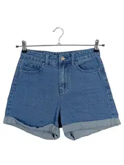 Vorschaubild 1 von Damen Jeans Shorts Blau Gr. S Casual High Waist Denim Kurze Hose