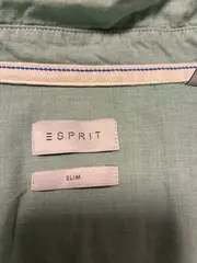 Vorschaubild 2 von Herren Freizeithemd Slim Fit Gr. M Grün Baumwolle Langarm