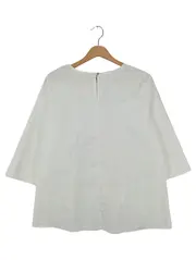 Vorschaubild 2 von MARC O POLO Damen Bluse Gr. 38/M Weiß Gestreift Klassisch Elegant