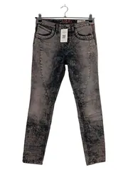 Vorschaubild 1 von Damen Jeans Tapered Fit W33/42/XL Grau Casual Stretch Denim