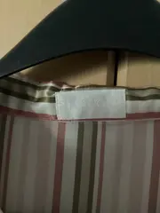 Vorschaubild 4 von Damen Hemdbluse Gr. 44 Gestreift Rosa Grün Kurzarm Polyester