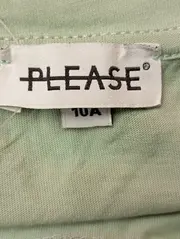 Vorschaubild 3 von Top Mädchen Gr. 140 Grün Casual Fransen Kurzarm Shirt