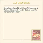 Vorschaubild 2 von Dr. Oetker Weihnachtsbuch Plätzchen Backbuch Rezepte Hardcover Deutsch
