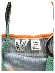 Vorschaubild 3 von Damen Gestreiftes Rippstrick Top Ärmellos Cropped Mehrfarbig XS