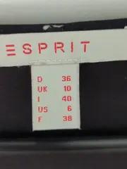 Vorschaubild 4 von Damen Cocktailkleid Gr. 36 Schwarz Abstrakt Muster Bindegürtel