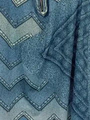 Vorschaubild 4 von Freizeitkleid Damen Gr. 38/M Blau Casual Cut-Outs Reißverschluss