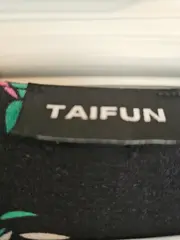 Vorschaubild 5 von Damen Wickelkleid Gr. 40 Blau mit Blattmuster Freizeitkleid