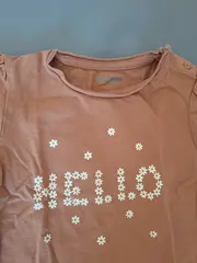 Vorschaubild 4 von T-Shirt Blumenprint Kurzarm Gr. 86 Beige