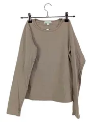 Vorschaubild 1 von Kinder Langarmshirt Basic Beige Gr. 152 Baumwolle