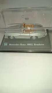 Vorschaubild 3 von 300SL Roadster Modellauto Silber Sammlerstück 6cm