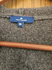 Vorschaubild 3 von Damen Strickjacke Grau Gr. 38/M Kapuze Casual Meliert