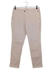 Vorschaubild 1 von Damen Stoffhose Gr. 40 Beige Casual Basic Hose Baumwolle Elasthan