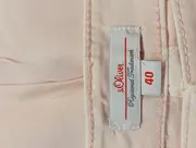 Vorschaubild 3 von Damen Stoffhose Gr. 40 Beige Casual Basic Hose Baumwolle Elasthan