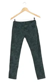 Vorschaubild 1 von Damen Jeans Wide Fit W24/32/XXS Grün Florales Muster Casual