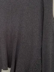 Vorschaubild 2 von Damen Strickjacke Grau Gr. 46/3XL Feminin mit Rüschen