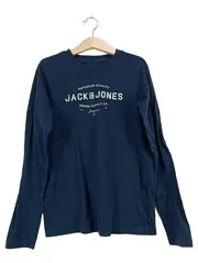 Vorschaubild 1 von Kinder Langarmshirt Gr. 140 Blau Casual Logo-Print