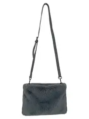 Vorschaubild 1 von Damen Umhängetasche Grau Fell-Optik Elegant Vintage 30x20cm