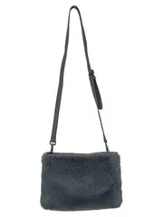 Vorschaubild 2 von Damen Umhängetasche Grau Fell-Optik Elegant Vintage 30x20cm