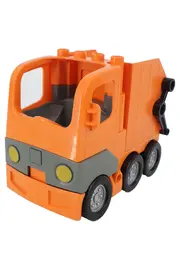 Vorschaubild 1 von Spielzeugauto Müllwagen Orange 13cm Kunststoff