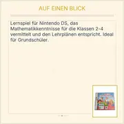 Vorschaubild 2 von Grips Kids Mathematik Lernspiel Nintendo DS Klasse 2-4